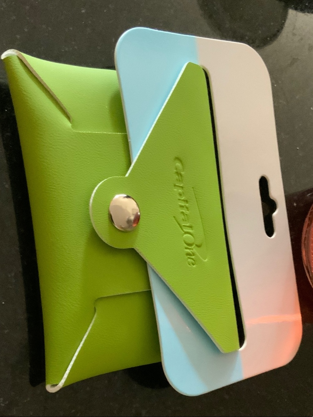 Green card holder from Capital One Green card case